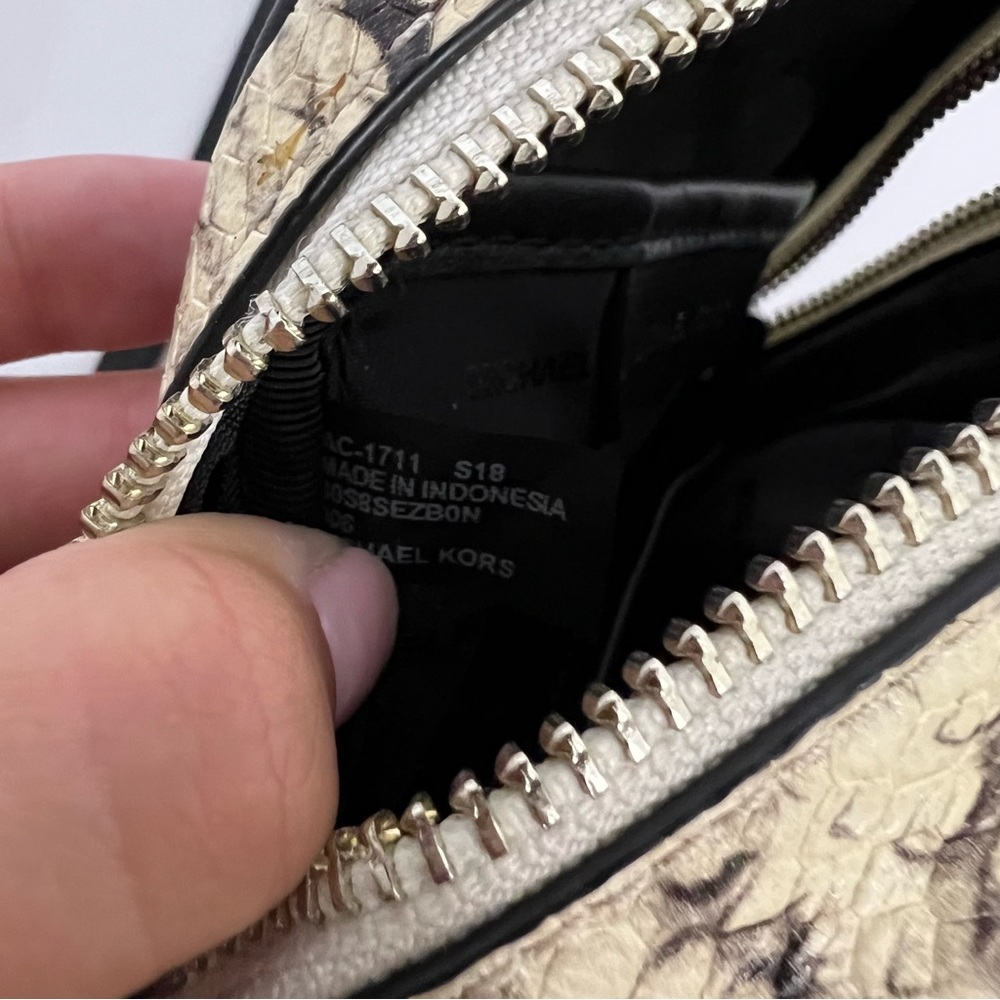 Michael‎ Kors Rhea Mini Snake-Embossed Leather Backpack - Picture 6 of 10
